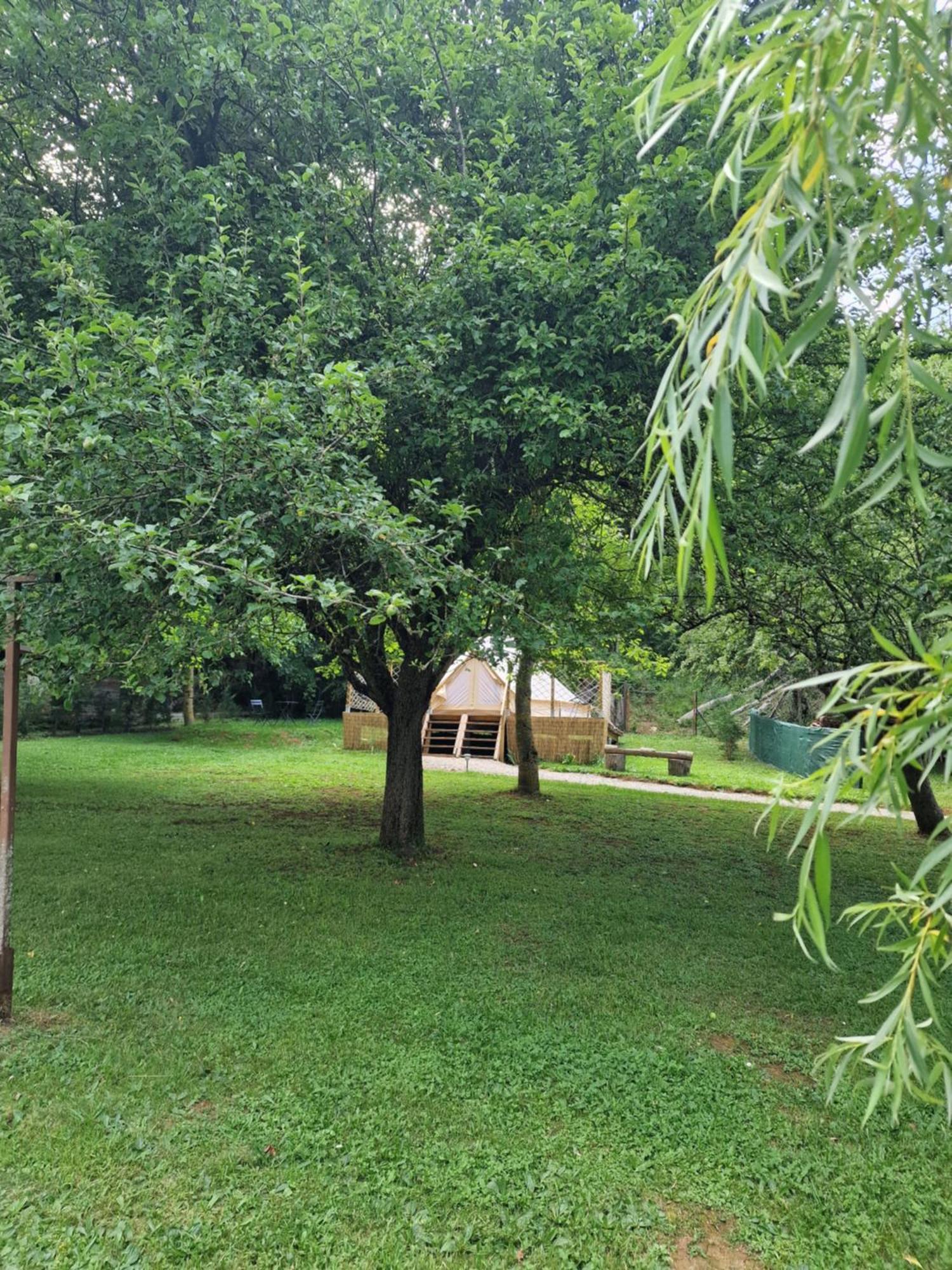 Lodge Tente Les Pommiers Glamping O Rendez-Vous En Demi-Pension Roquefeuil エクステリア 写真